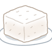 豆腐のイラスト（木綿）