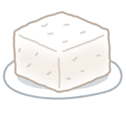 豆腐のイラスト(木綿)