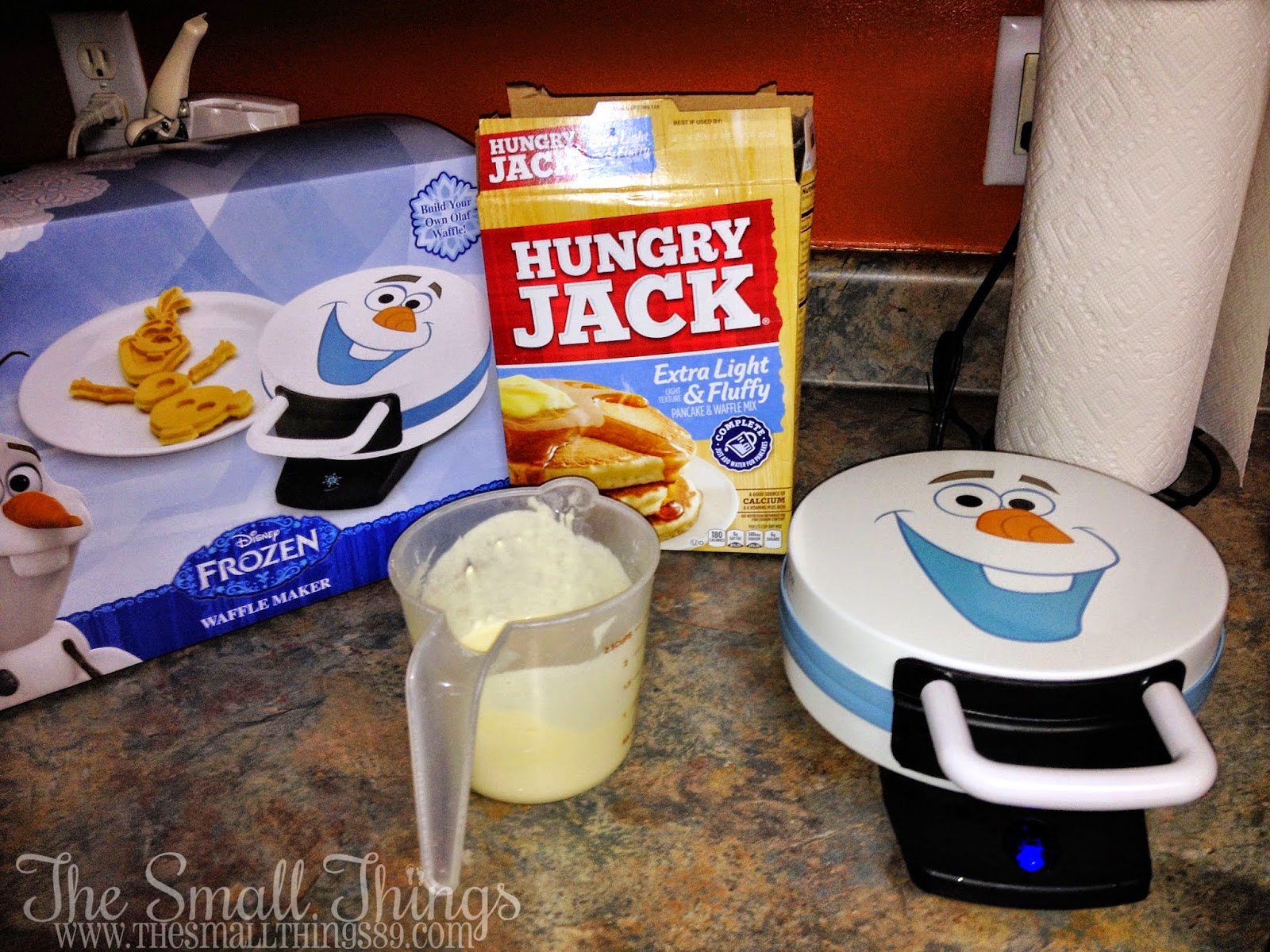 Making memories with the Disney Frozen Olaf Waffle Maker Available At
