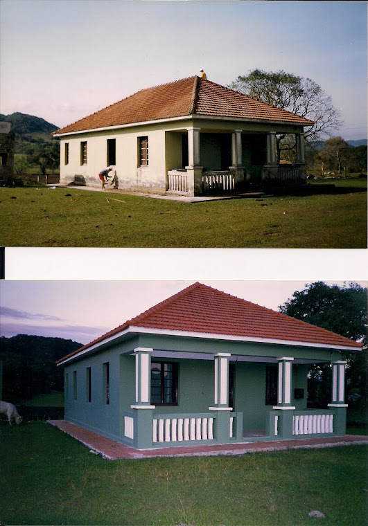 Casa do Sr.Saccol- antes e depois - Santa Maria-RS
