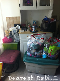 Today I organized my yarn stash!