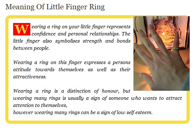 Rings With Meaning