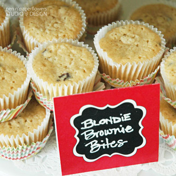 pen paper flowers styling cookie exchange or bake sale packaging brownies for bake sale