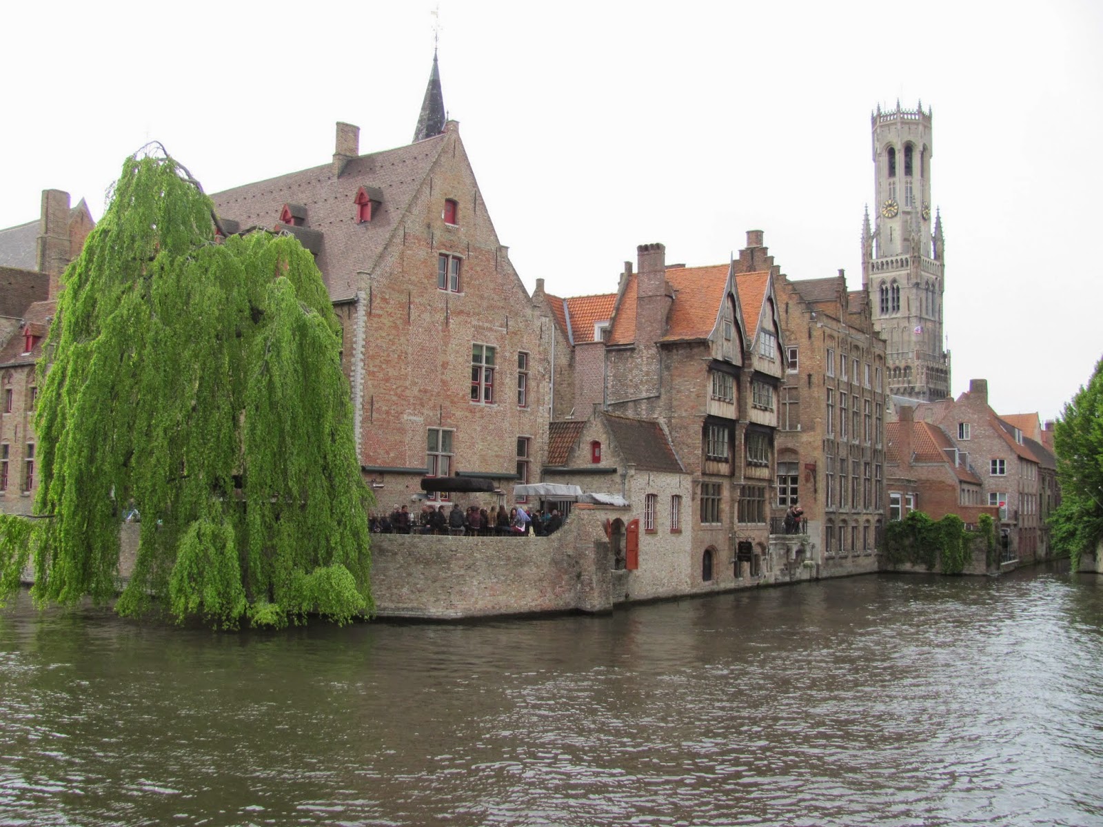 Canal Corner, Bell Tower on the Right Canal Corner, Bell Tower on the Right Bruges, Belgium