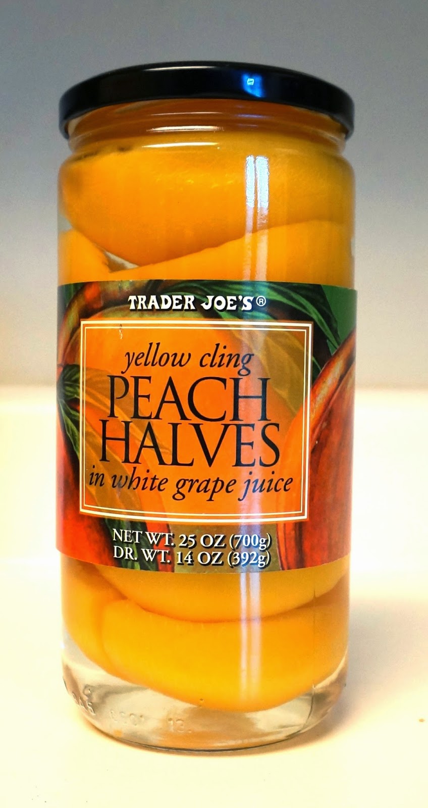 Exploring Trader Joe's Trader Joe's Yellow Cling Peach Halves In White