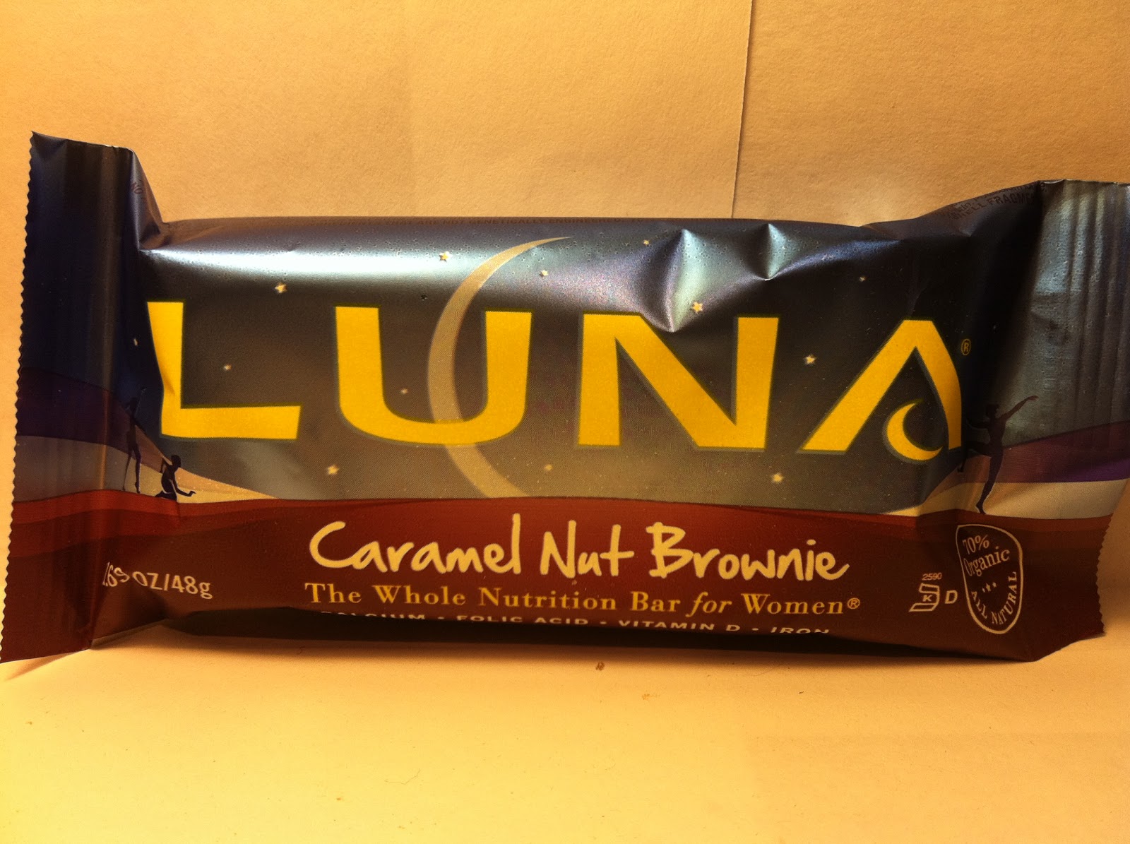 Crazy Food Dude Review LUNA Caramel Nut Brownie Bar