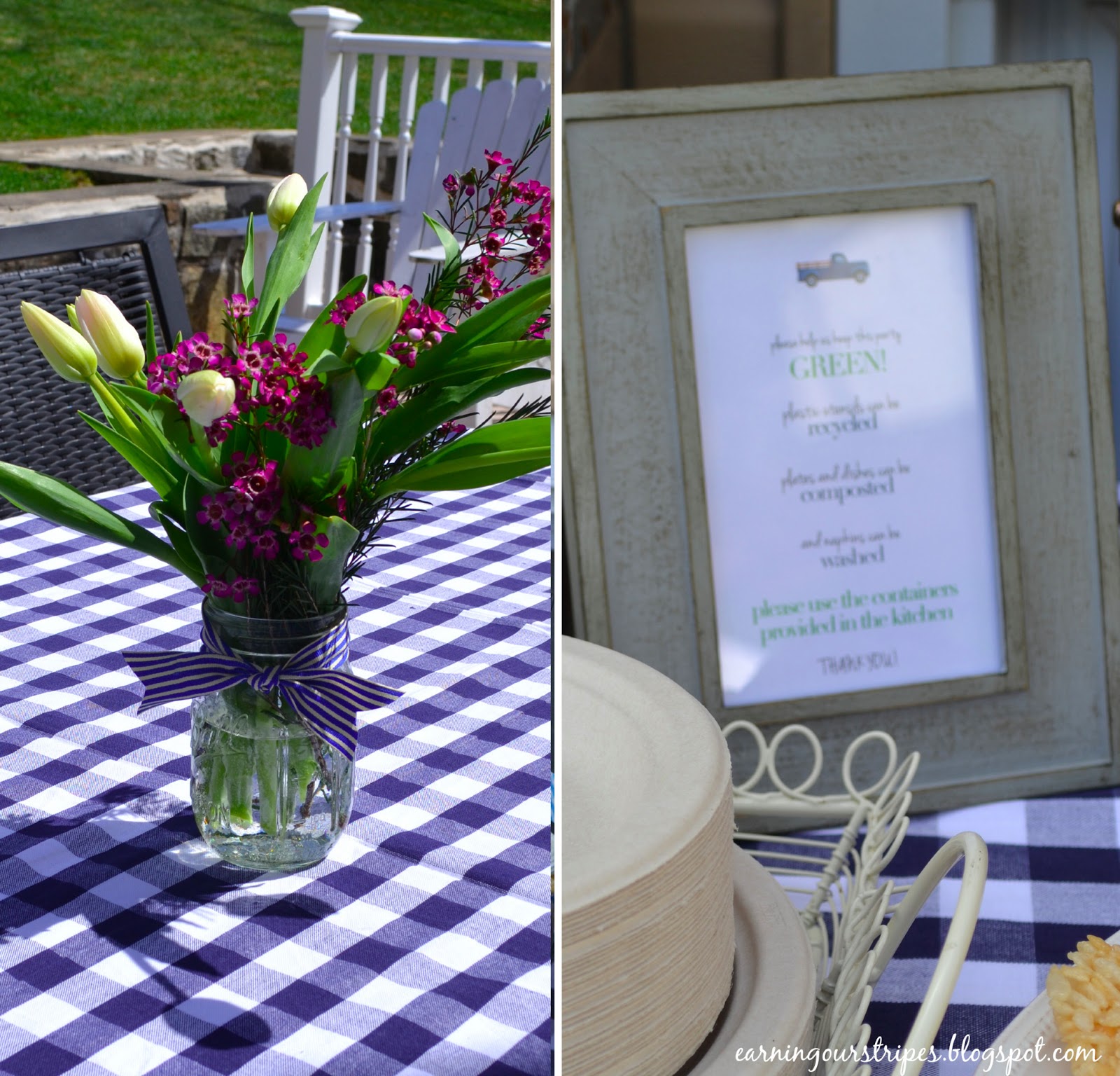 Earning Our Stripes Little Blue Truck Birthday Party