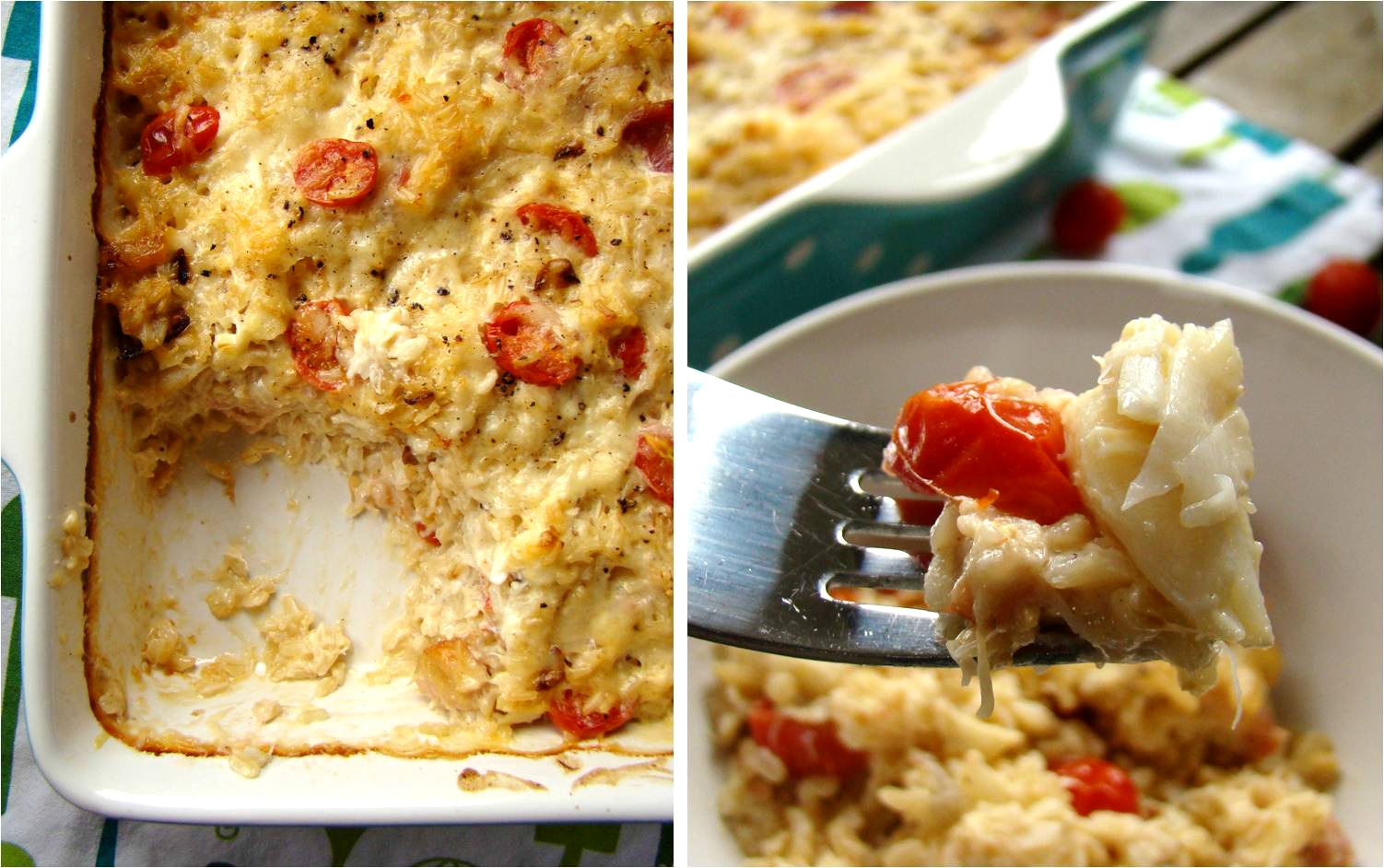 Crab & Asiago rice bake