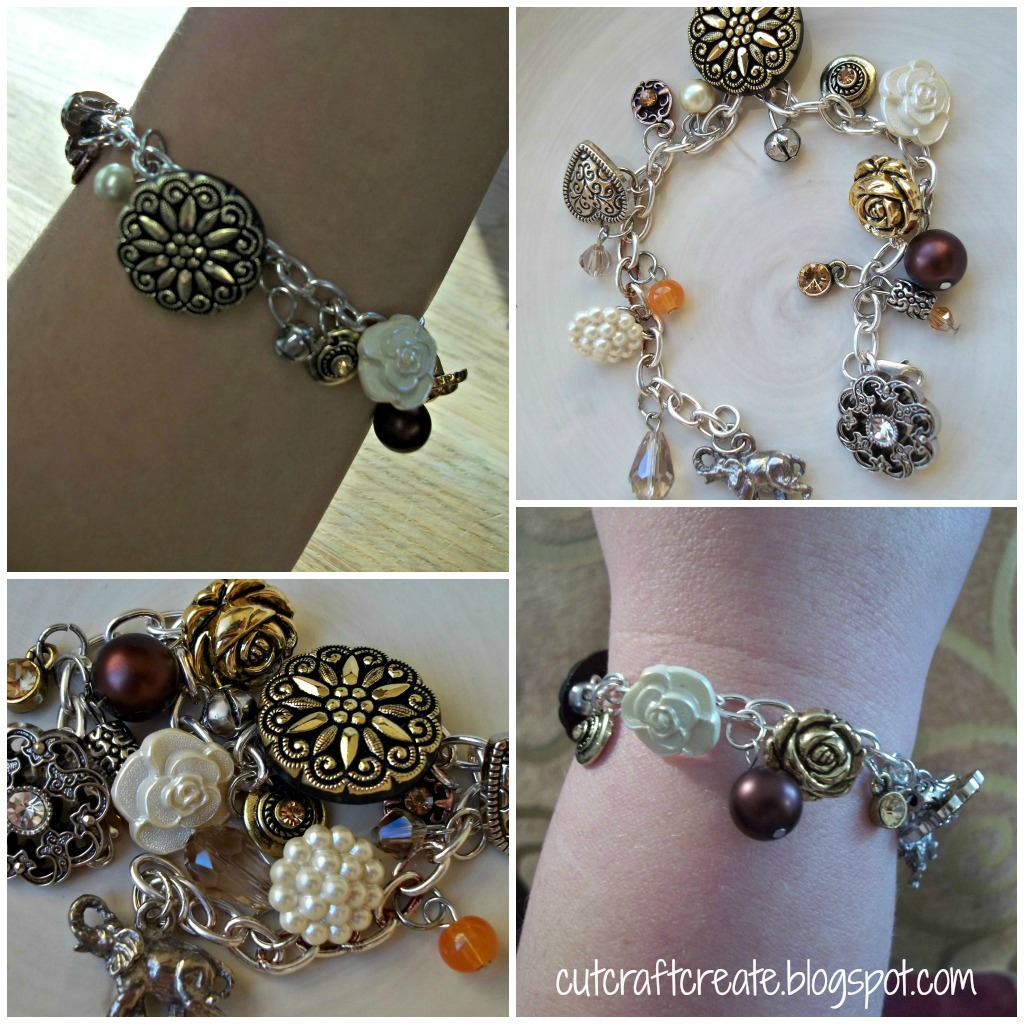 Cut, Craft, Create Make Your Own Charm Bracelet (Using Buttons!)