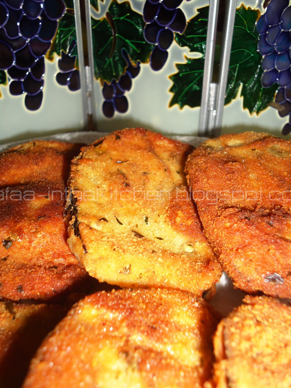 Safaa in the Kitchen Deep Fried Eggplant