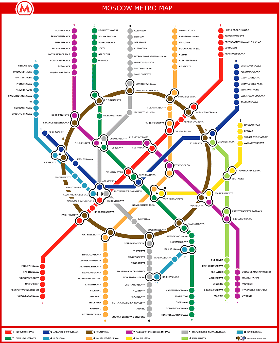 Moscow Metro Map Pictures