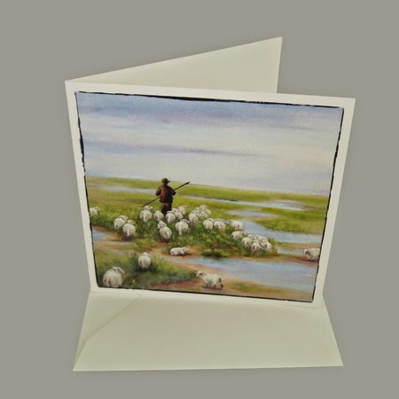 Atelier for Hope Kunstkaart incl. enveloppe, afbeelding schilderij herder, kaart psalm 23, christelijke kaart, bijbelse kaart Atelier for Hope Kunstkaart incl. enveloppe, afbeelding schilderij herder, kaart psalm 23, christelijke kaart, bijbelse kaart