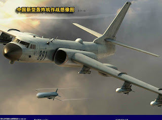 Bombarderos estratégicos chinos Xian+H-6K+abcdefghkmu+Chinese+People's+Liberation+Army+Air+Force+Tupolev+Tu-16+Badger+antiship+missile+pgm+ls-6+lt-2+3+cj-10+land+attack+cruise+missile+antiship
