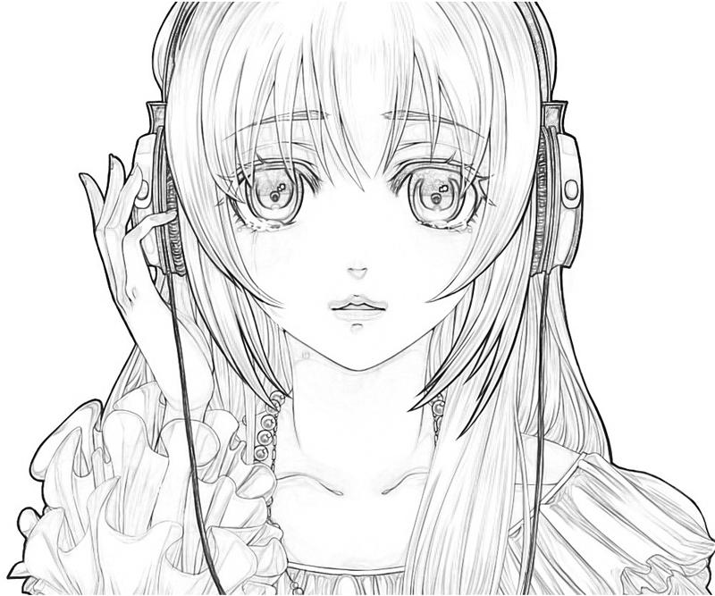 Hatsune Miku Project Megurine Luka Sad Coloring Pages hatsune-miku-project-megurine-luka-sad-coloring-pages
