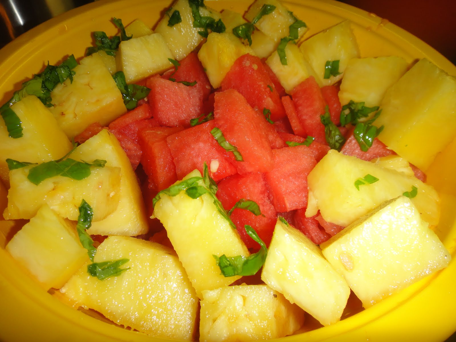 Mom, What's For Dinner? Pineapple and Watermelon Salad