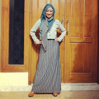 hijab trendy dengan short cardigan