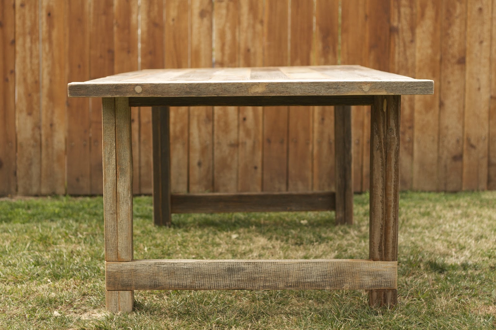 Arbor Exchange Reclaimed Wood Furniture Weathered Outdoor Dining Table