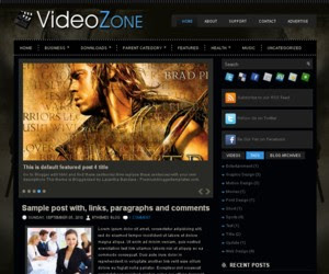 Video Zone Blogger Template