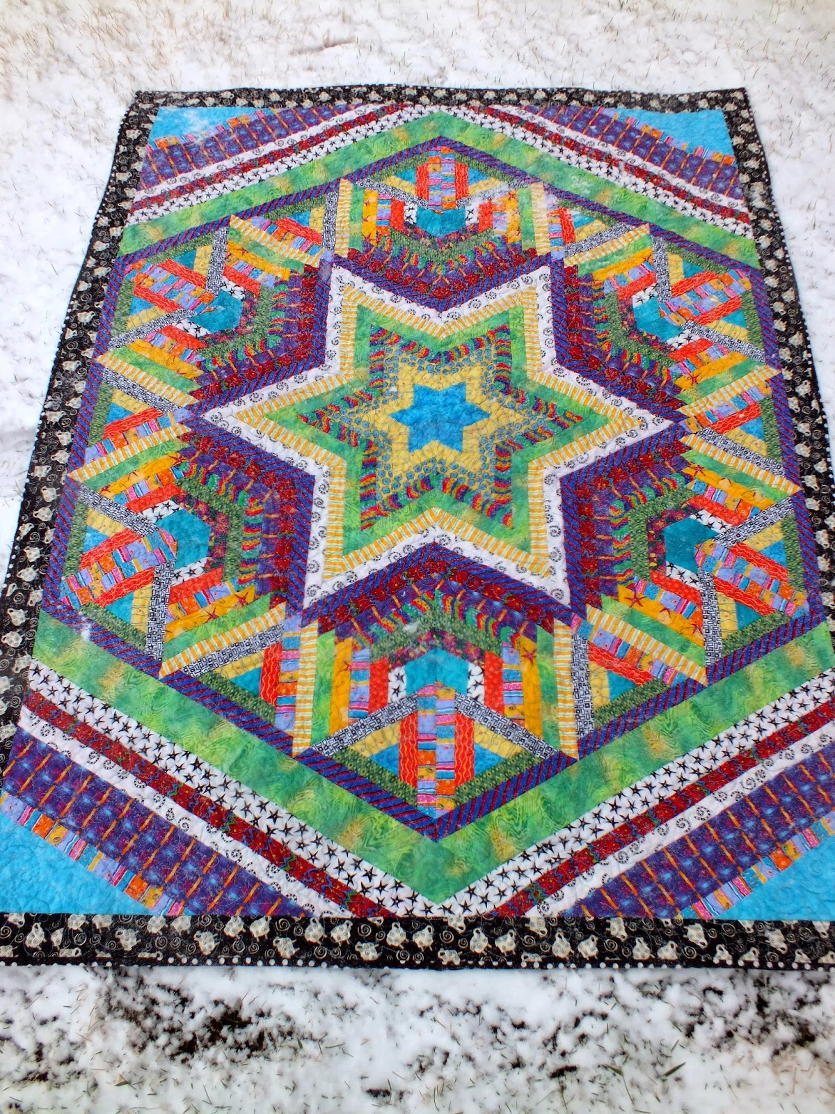 straythreads snow and quilt