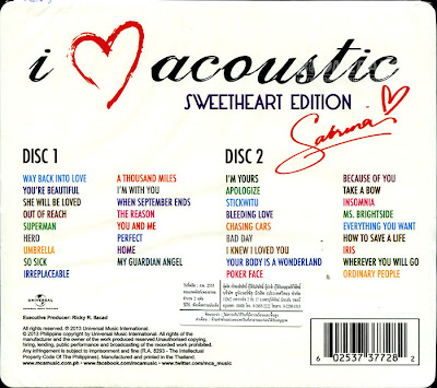 Download Sabrina – I Love Acoustic (Sweetheart Edition) 256Kbps (2013) ThaiCyberUpload 4shared By Pleng-mun.com