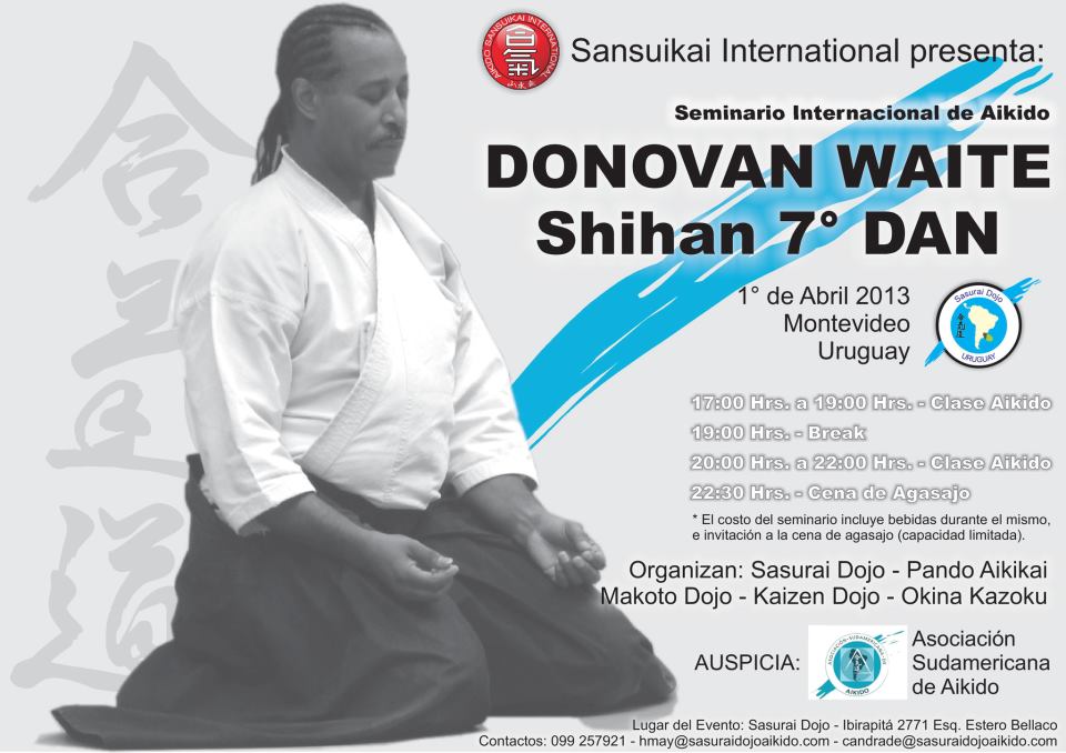 INFOAIKIDO Seminarios en Argentina y Uruguay, Donovan