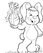 Desenho de Páscoa para Colorir coelho da pãscoa 