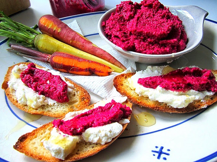 Beet Hummus Pesto