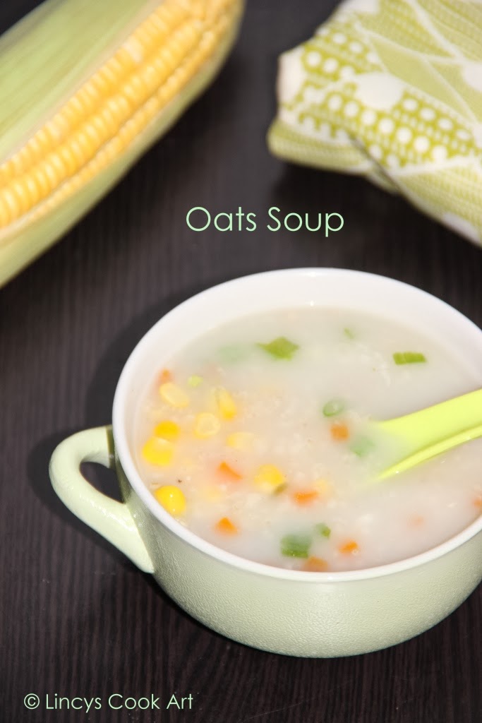 Oats Soup/ Oats Vegetable Soup Lincy's Cook Art