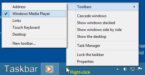 toolbar app for windows media player