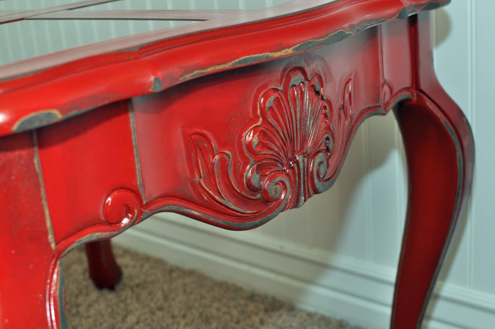 {Cleverly Crafty} {RED} End TABLE