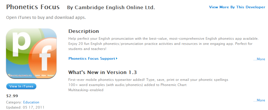 educational technology in elt pronunciation related tools cambridge english online phonemic chart