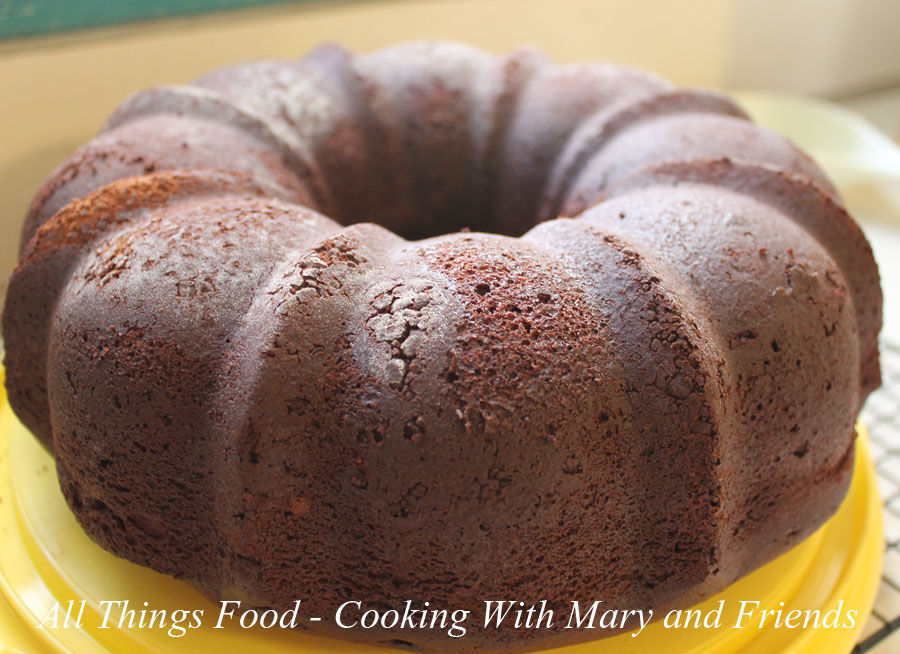 Cooking With Mary and Friends Double Chocolate Sour Cream Bundt Cake