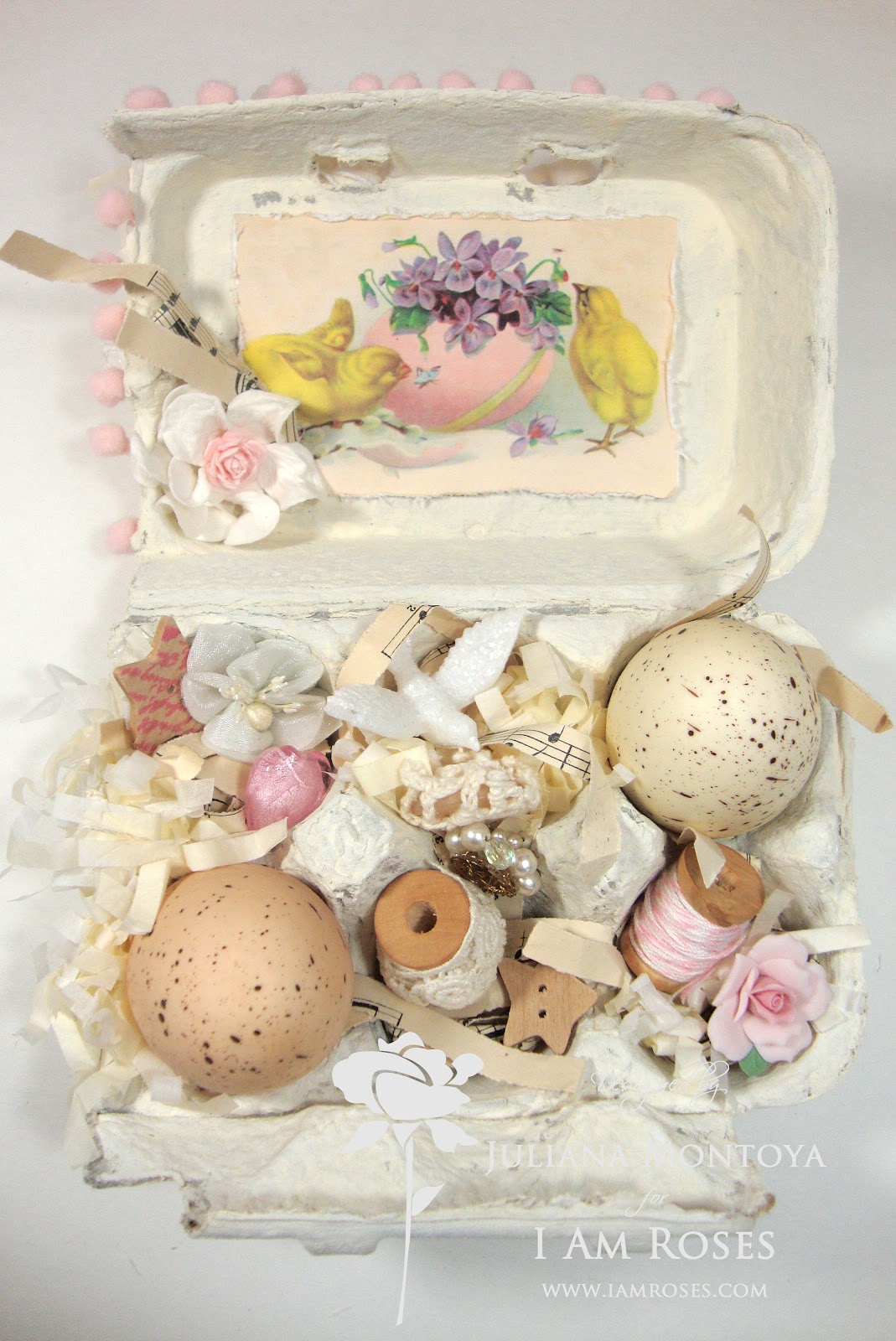 ShabbyChicJCouture Shabby Chic Easter Egg Boxes
