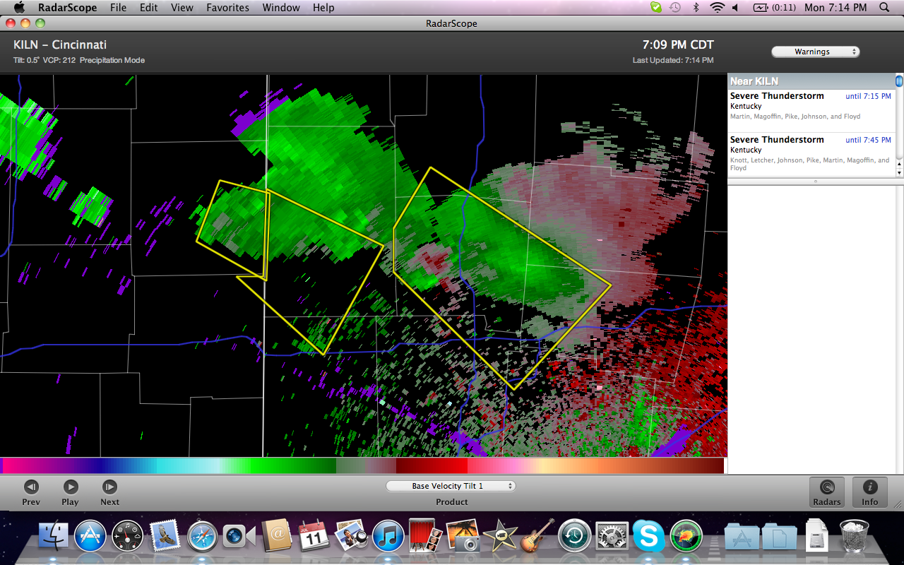 The Weather Centre StormTrack July 11 Strong Storms near Dayton Ohio