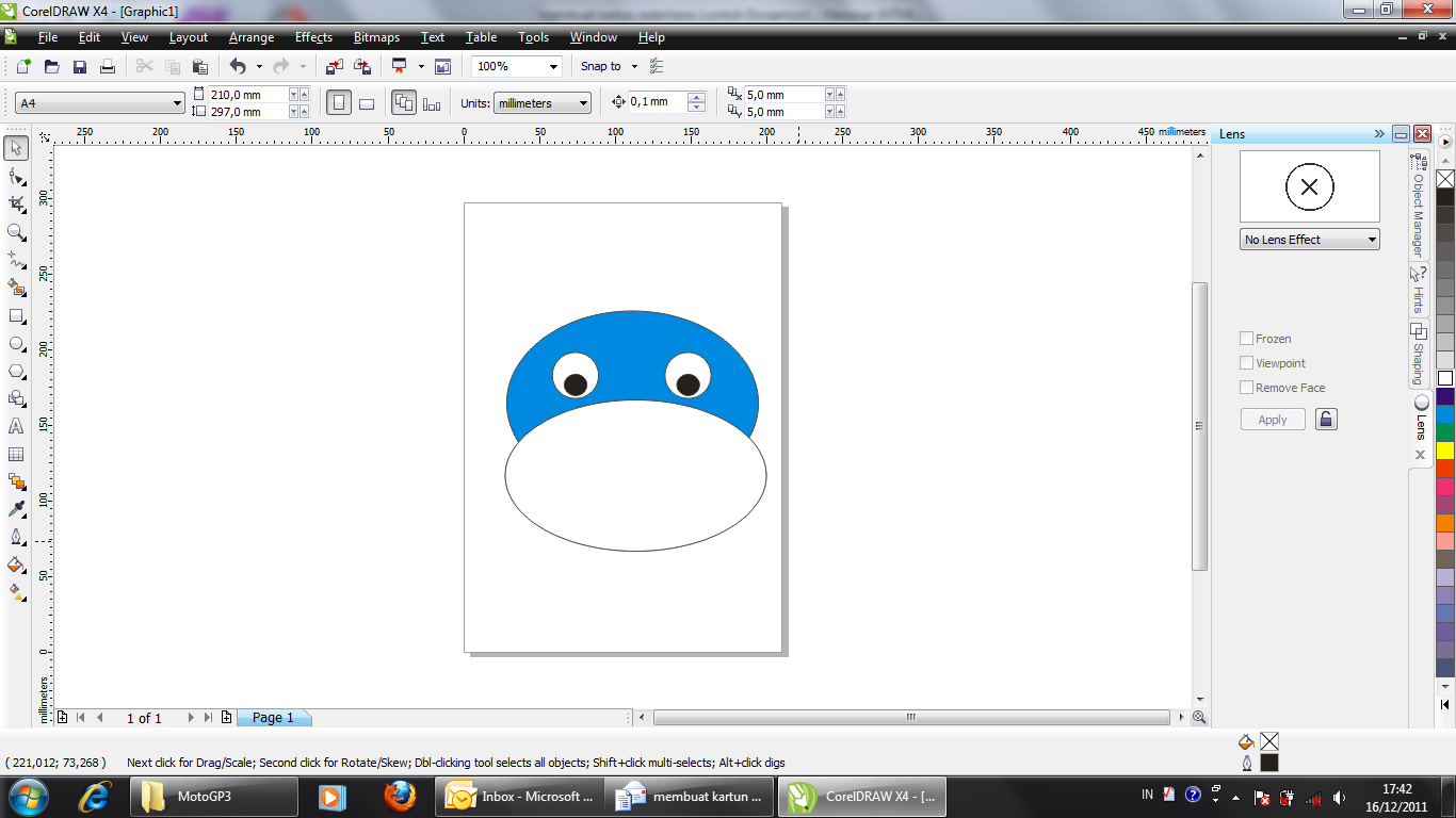 Tutorial Corel Draw X5 Membuat Kartun | tutorial coreldraw fw membuat kartun sederhana contoh Tutorial Corel Draw X5 Membuat Kartun | tutorial coreldraw fw membuat kartun sederhana contoh
