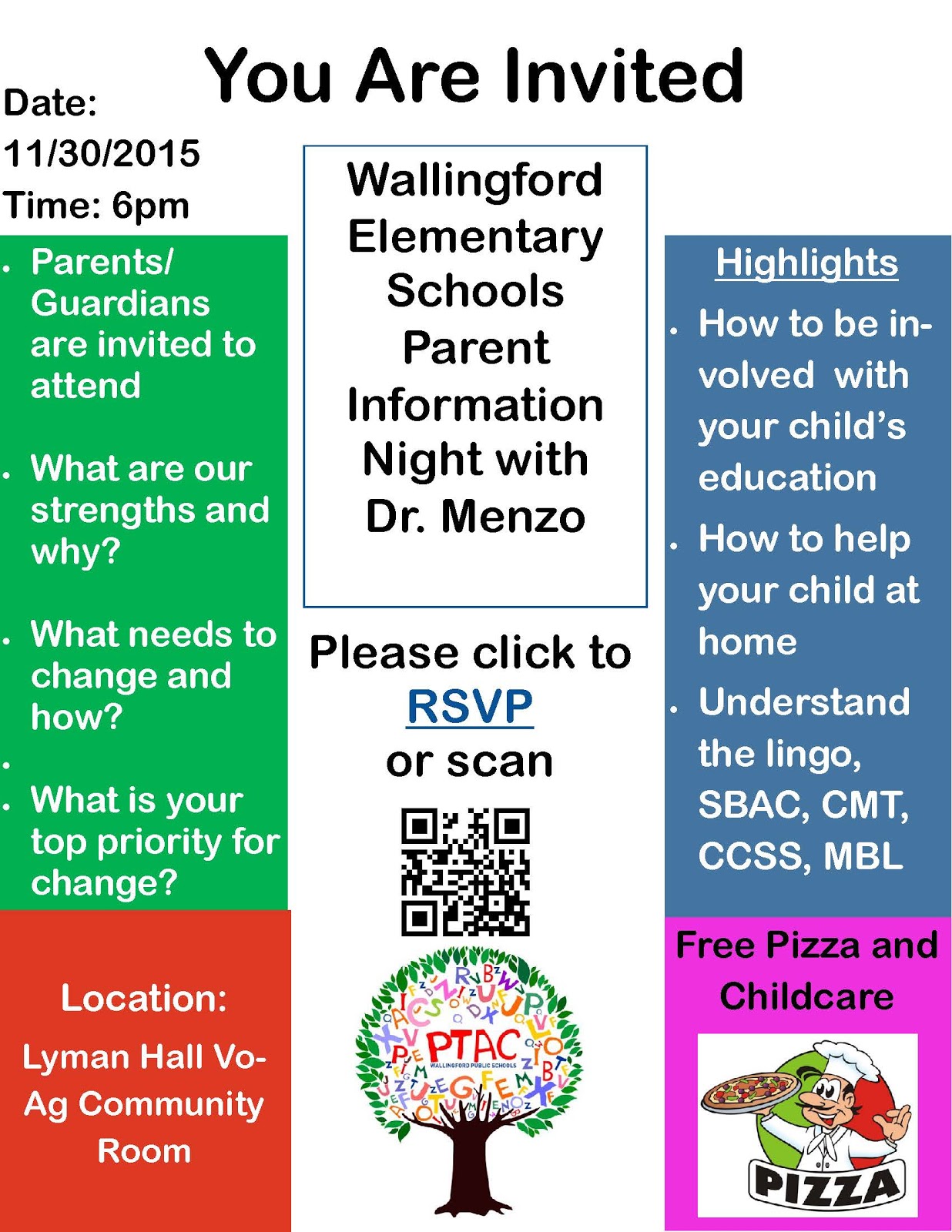 parent night flyer