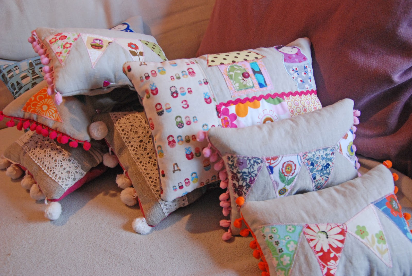Grace Rigby Textiles Scented Cushions nearly finished!!!
