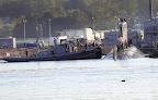 The USS Pasadena traveled the Piscataqua River before being docked Wednesday morning at the Portsmouth Naval Shipyard to begin an overhaul. USS Pasadena