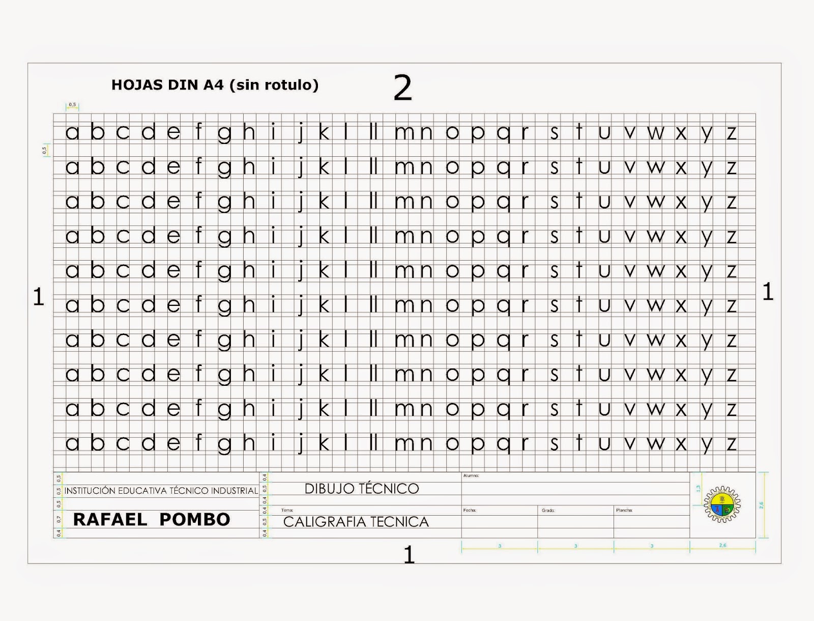 Featured image of post Letra Tecnica Abecedario Dibujo Tecnico
