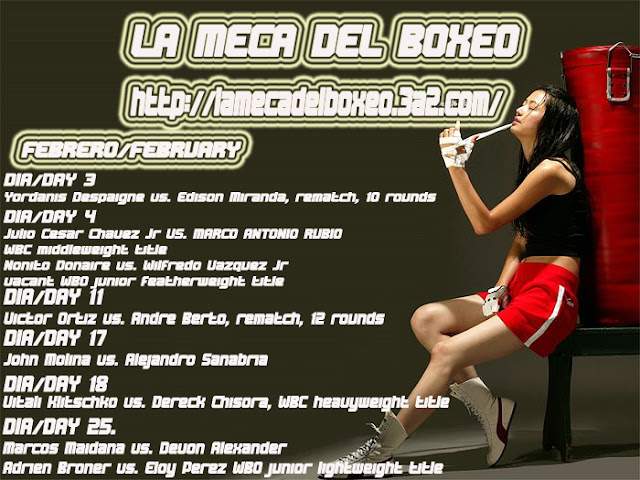 calendario de peleas mes enero/febrero 2012 LA+MECA+DEL+BOXEO+FEBRERO