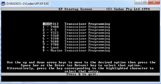 codan 8528 programming software