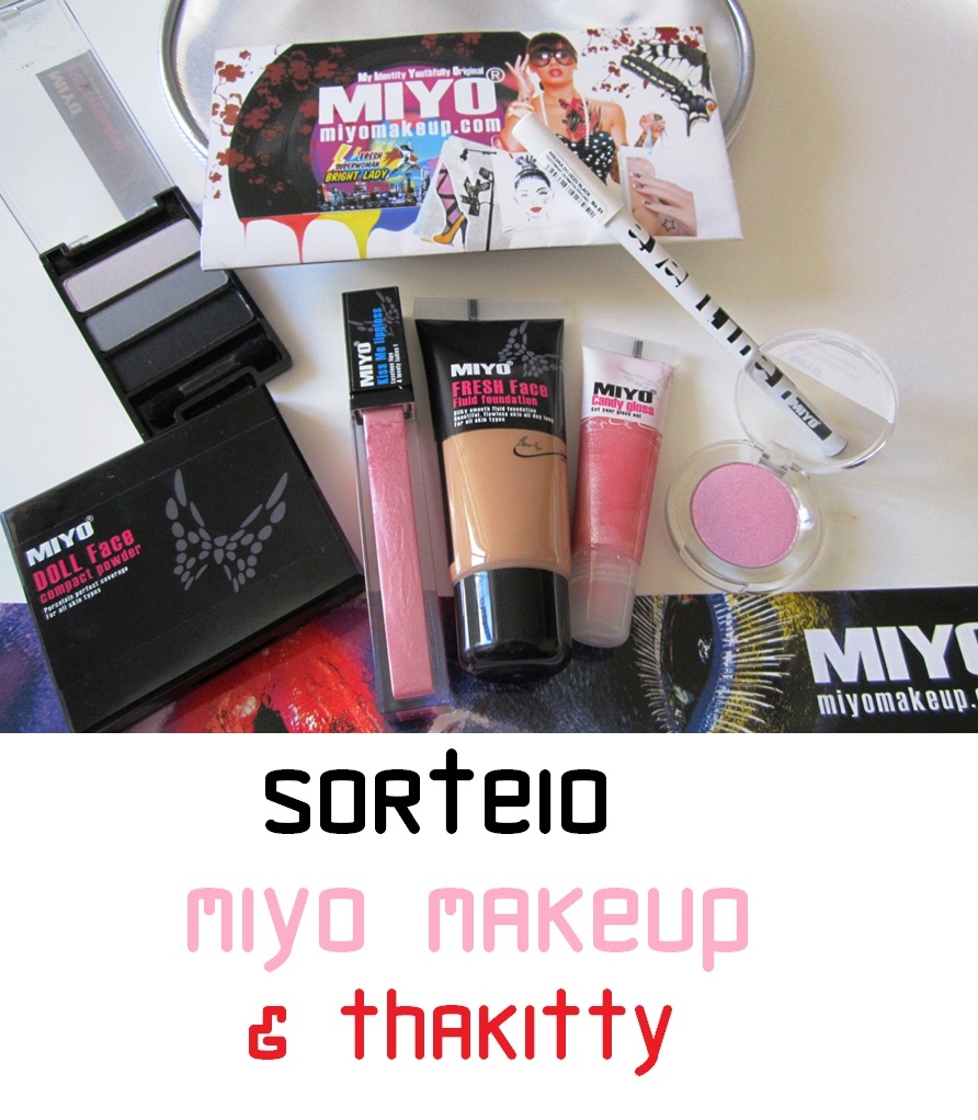 Sorteio Miyo makeup e ThaKitty