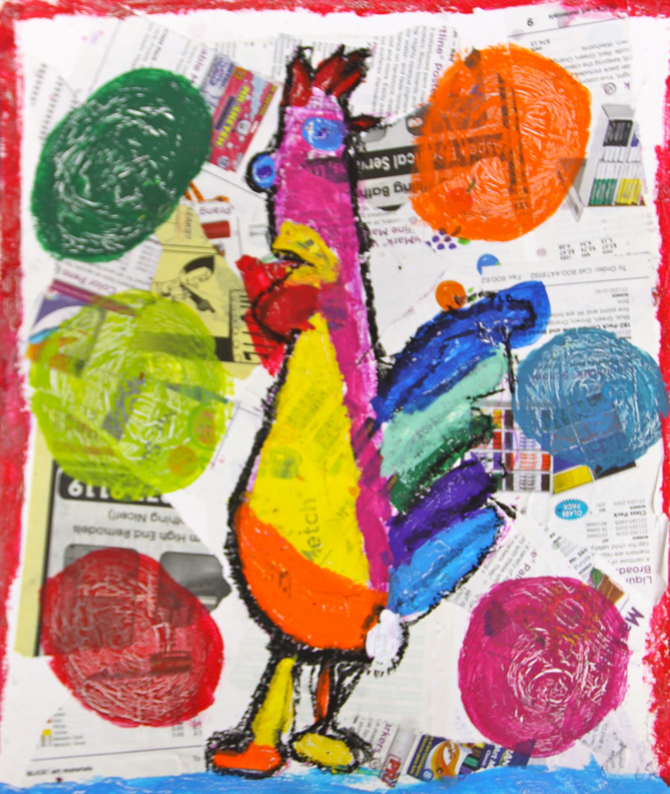 In Art Class Picasso Roosters