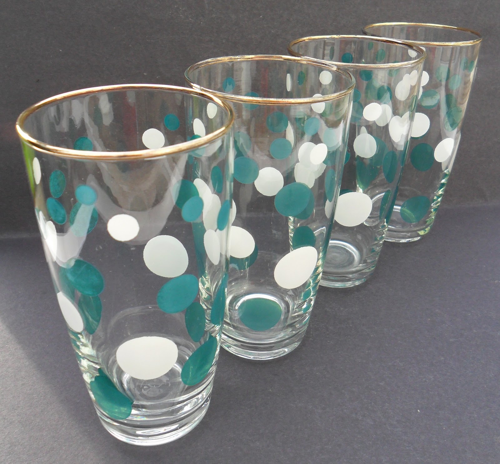 Ruby's Rooms gallery Vintage drinking glasses