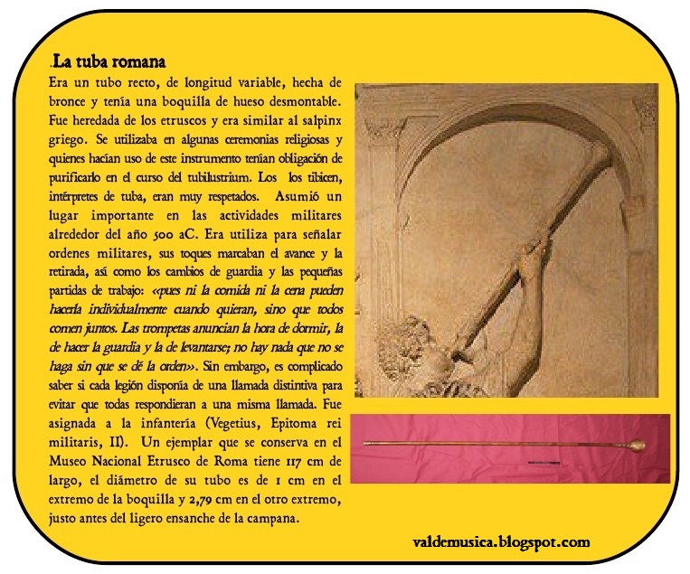 VALDEMÚSICA MÚSICA EN LA ANTIGUA ROMA II LOS INSTRUMENTOS
