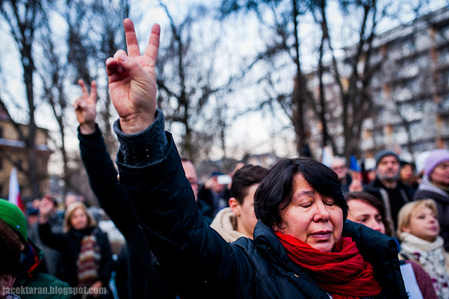 demonstracja KOD, Krakow, wolne media, reportaz, zdjecia