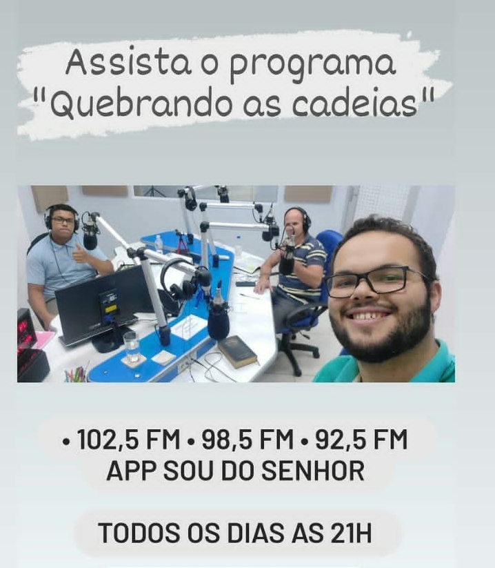 Programa Quebrando As Cadeias Às 21:00 Horas