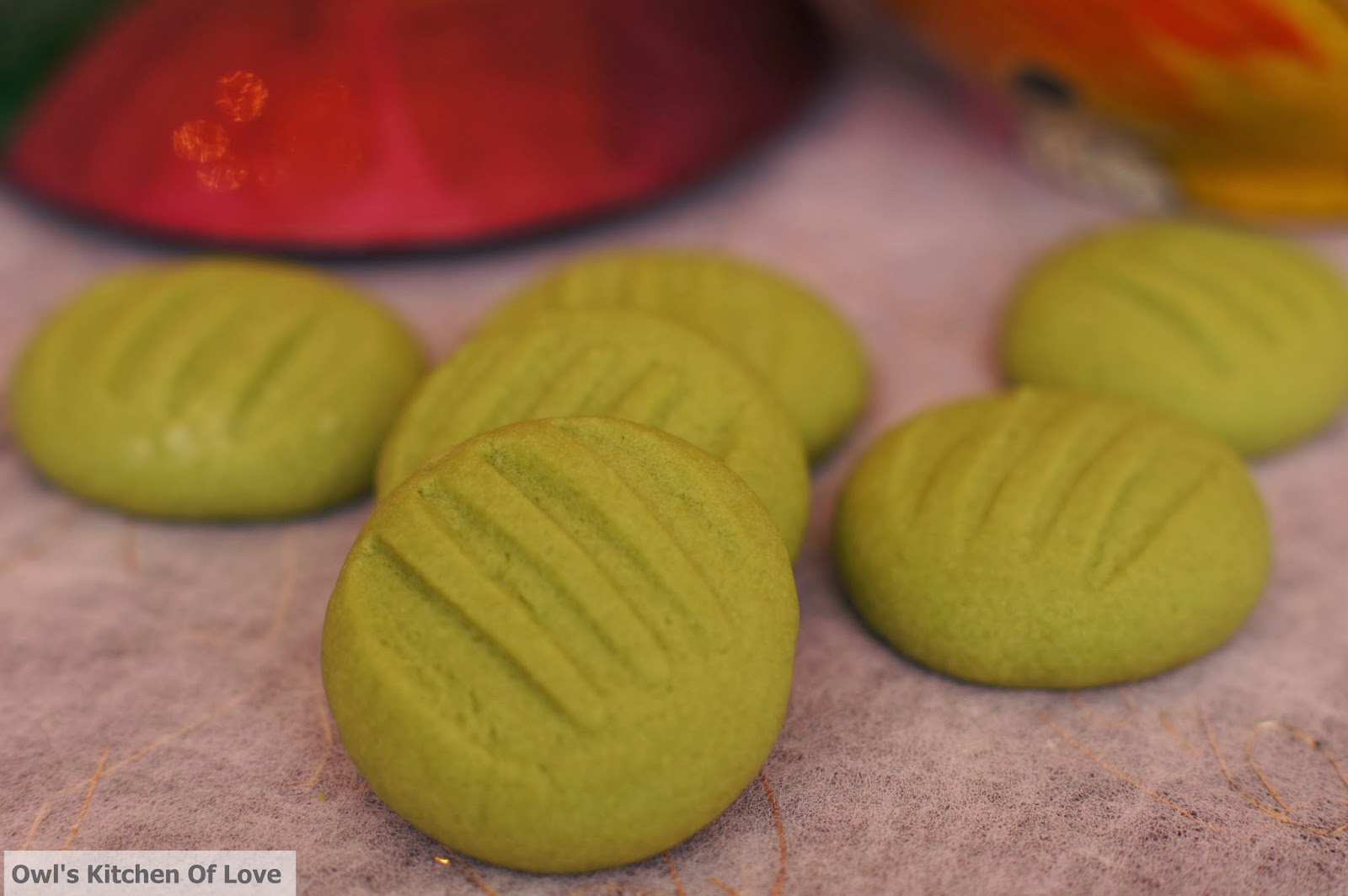 ஜ۩۞۩ஜ Vanessa の 温馨厨房 ஜ۩۞۩ஜ Green Tea German Cookies 綠茶德国酥饼