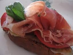 Bruscheta di prosciutto