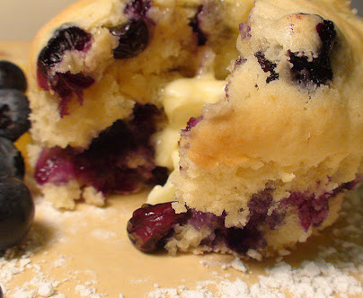 Blueberry Sour Cream Muffin Lemon Surprise